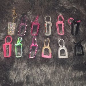 Hand sanitizer holders (optional keychain)